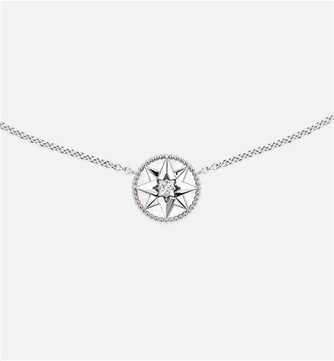 rose de vent dior|dior sun moon necklace.